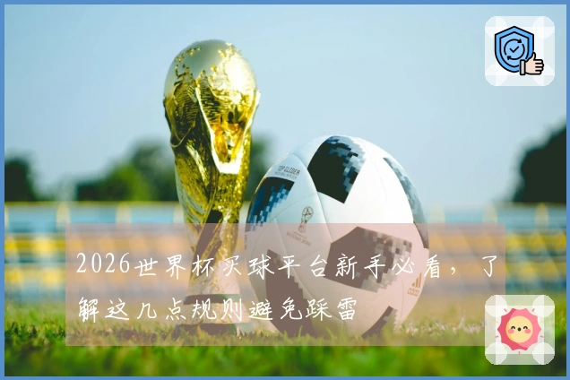 2026世界杯买球平台新手必看，了解这几点规则避免踩雷